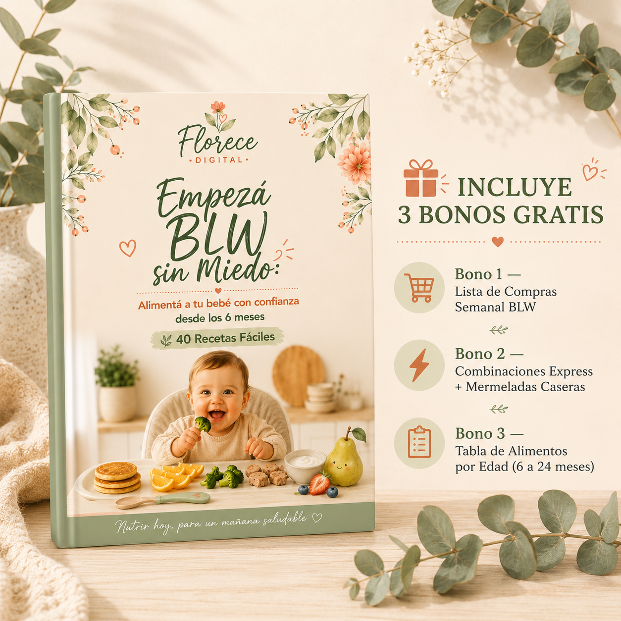 Guía completa de BLW desde los 6 meses: Cómo darle sólidos a tu bebé sin miedo
